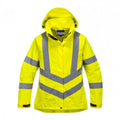 Front - Portwest Womens/Ladies Rain Hi-Vis Breathable Jacket