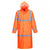 Front - Portwest Mens Hi-Vis Raincoat