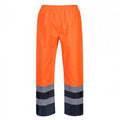 Front - Portwest Mens Two Tone Hi-Vis Safety Traffic Trousers