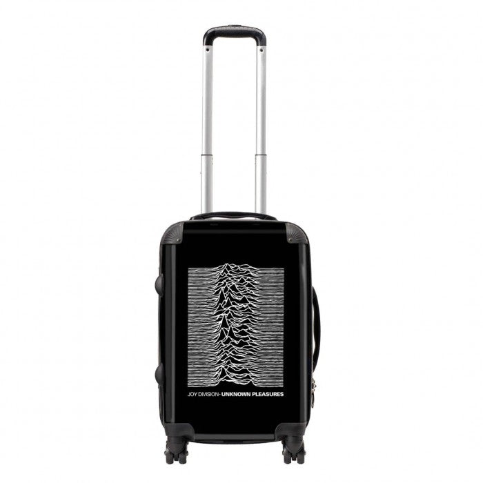 Front - RockSax Unknown Pleasures Joy Division Hardshell 4 Wheeled Cabin Bag
