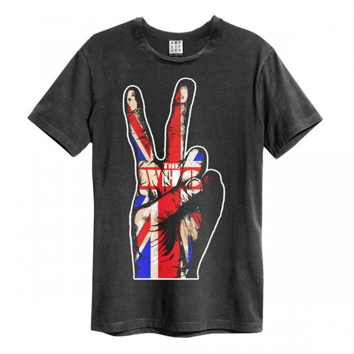 Front - Amplified Unisex Adult Union Jack Hand The Who Vintage T-Shirt