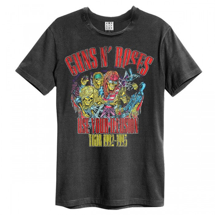 Front - Amplified Unisex Adult Use Your Illusion 92/93 Guns N Roses Vintage T-Shirt