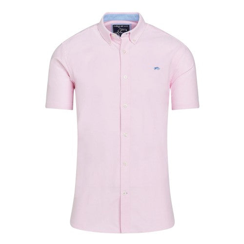 Front - Raging Bull Mens Oxford Lightweight Short-Sleeved Shirt
