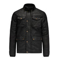 Front - Raging Bull Mens Wax Effect Jacket