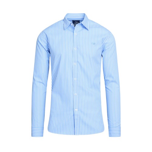 Front - Raging Bull Mens Classic Stripe Long-Sleeved Shirt