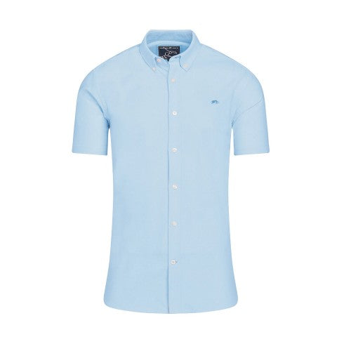 Front - Raging Bull Mens Oxford Lightweight Short-Sleeved Shirt
