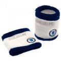 Front - Chelsea FC Crest Cotton Wristband (Pack of 2)