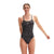 Front - Speedo Womens/Ladies All-Over Print Cross Back One Piece Swimsuit