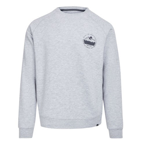 Front - Regatta Mens Nithsdale Mountain Crew Neck Crop Sweatshirt