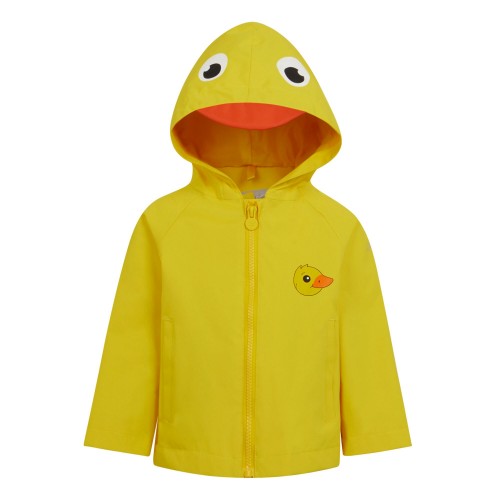 Front - Regatta Childrens/Kids Pebbles The Duck Waterproof Jacket