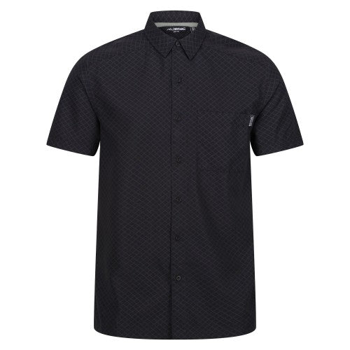 Front - Regatta Mens Mindano VIII Diamond Short-Sleeved Shirt