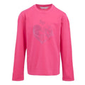 Front - Regatta Childrens/Kids Wenbie III Hearts & Flowers Long-Sleeved T-Shirt