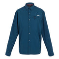 Front - Regatta Mens Plain Packaway Long-Sleeved Travel Shirt
