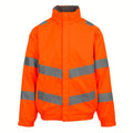 Front - Regatta Professional Mens Pro Contract Dover Hi-Vis Jacket