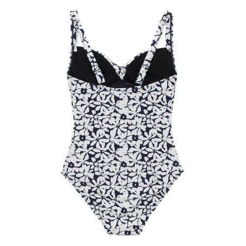 Front - Regatta Womens/Ladies Sakari Large Floral Tummy Control One Piece Swimsuit