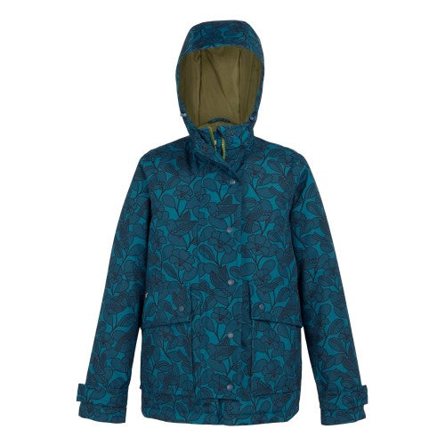 Front - Regatta Womens/Ladies Orla Kiely Birds Mid Length Waterproof Jacket