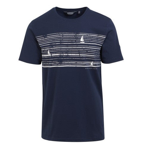 Front - Regatta Mens Cline VIII Camping And Beer T-Shirt