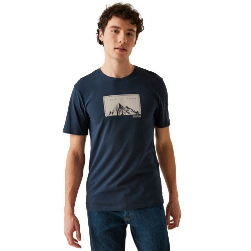 Front - Regatta Mens Cline IX Free To Roam T-Shirt