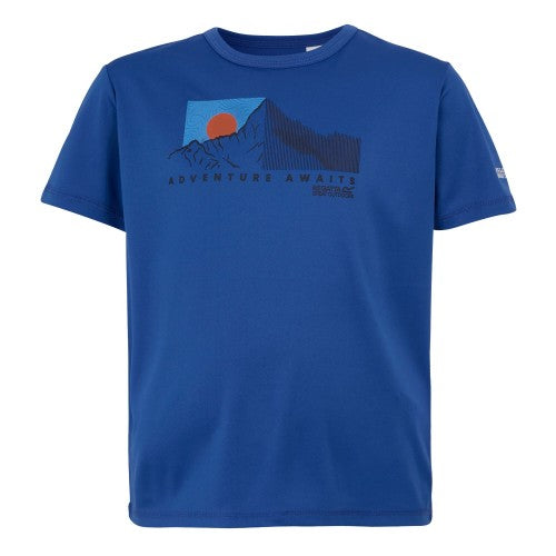 Front - Regatta Childrens/Kids Alvarado IX Adventure Awaits T-Shirt