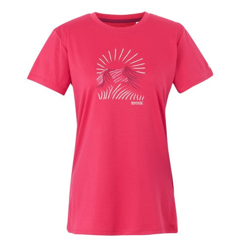 Front - Regatta Womens/Ladies Fingal IX Mountain T-Shirt