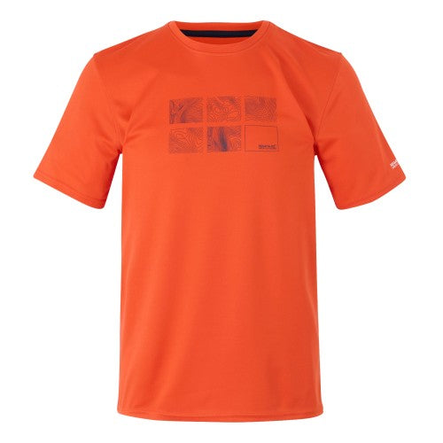 Front - Regatta Mens Fingal IX Topographic T-Shirt