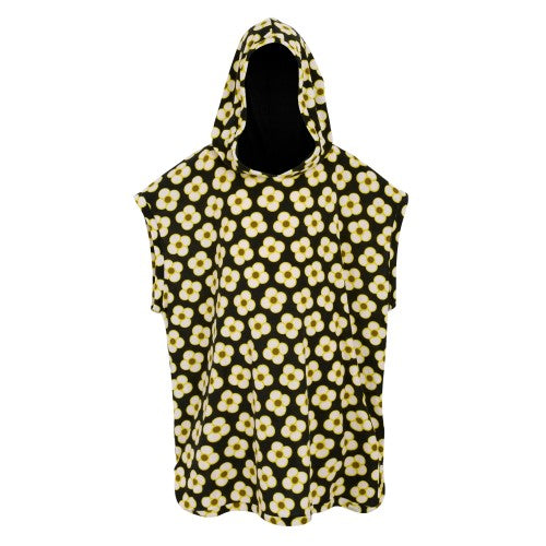 Front - Regatta Girls Orla Kiely Spinning Flower Towelling Robe