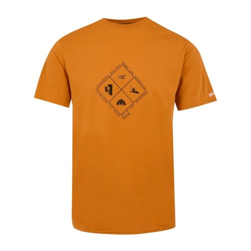 Front - Regatta Mens Fingal Hiker Stretch T-Shirt