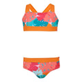 Front - Regatta Girls Dakaria III Tropical Leaves Bikini Set