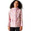 Front - Regatta Childrens/Kids Orla Kiely Swing Jasmine Flower Waterproof Jacket