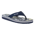 Front - Regatta Mens Rico Leaf Flip Flops