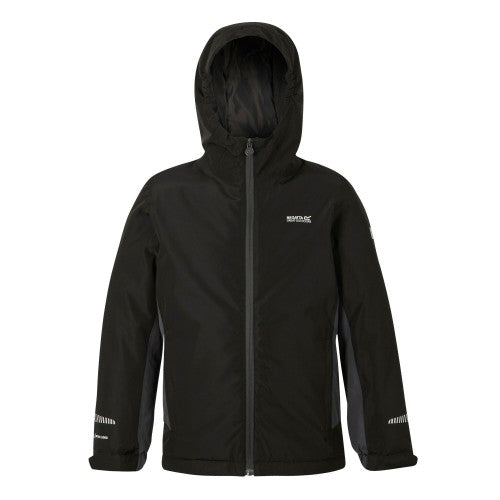 Raspberry Rose - Front - Regatta Childrens-Kids Hurdle Insulated Waterproof Jacket