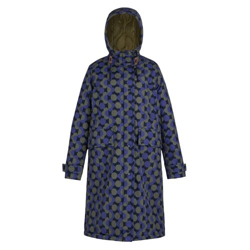 Front - Regatta Womens/Ladies Orla Kiely Floral Long Length Waterproof Jacket