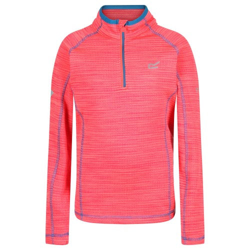 Front - Regatta Childrens/Kids Berley Half Zip Long Sleeved Top