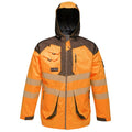 Front - Regatta Mens Hi-Vis Waterproof Reflective Parka Jacket