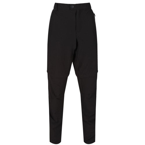 Front - Regatta Mens Highton Zip Off Walking Trousers