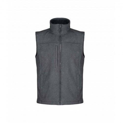 Front - Regatta Professional Mens Marl Softshell Body Warmer
