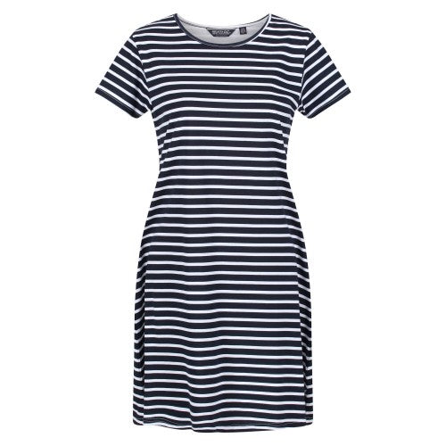 Front - Regatta Womens/Ladies Balia Stripe Swing Dress