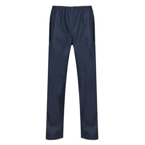 Front - Regatta Professional Mens Waterproof Rain Trousers