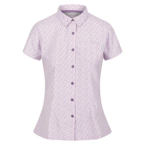 Front - Regatta Womens/Ladies Mindano VI Daisy Short-Sleeved Shirt