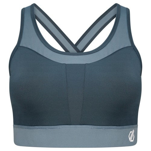 Front - Dare 2B Womens/Ladies Mantra Contrast Recycled Sports Bra