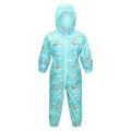 Front - Regatta Childrens/Kids Pobble Peppa Pig Clouds Waterproof Puddle Suit