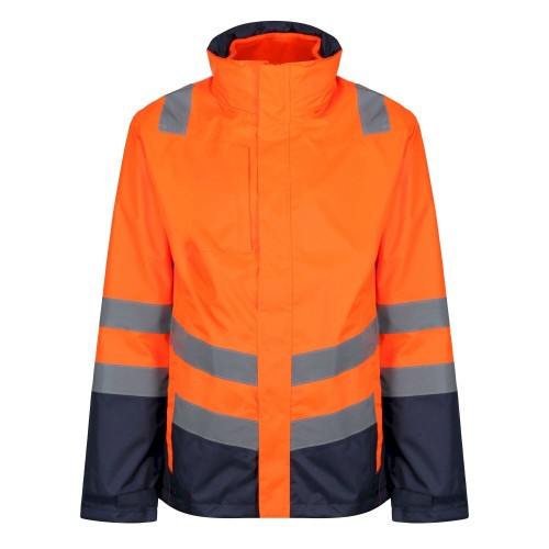 Front - Regatta Professional Mens 3 in 1 Hi-Vis Jacket