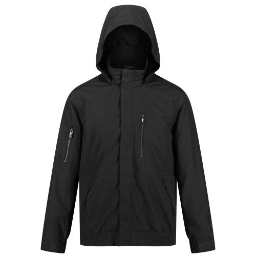 Front - Regatta Mens Feelding Linear Waterproof Bomber Jacket