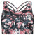 Front - Dare 2B Womens/Ladies Mantra Laura Whitmore Floral Recycled Sports Bra