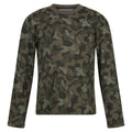 Front - Regatta Childrens/Kids Wenbie III Camo Long-Sleeved T-Shirt