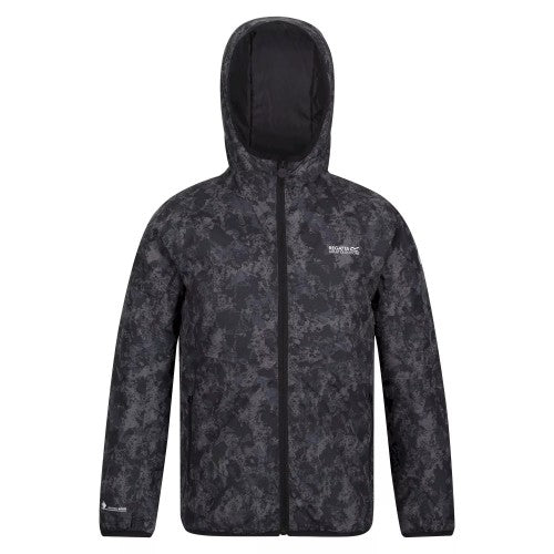 Front - Regatta Childrens/Kids Volcanics VI Camo Waterproof Jacket