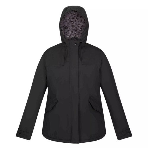 Front - Regatta Womens/Ladies Bria Faux Fur Lined Waterproof Jacket
