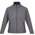 Iced Coffee-Black - Front - Regatta Mens Garrian II Full Zip Fleece Jacket