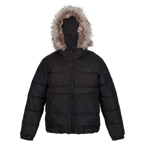 Front - Regatta Childrens/Kids Faux Fur Trim Parka