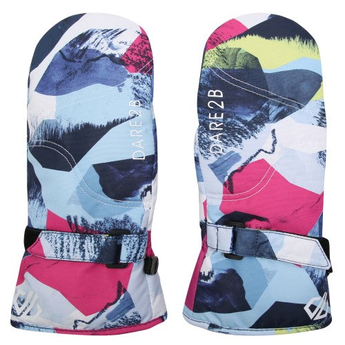 Front - Regatta Childrens/Kids Jovial Abstract Ski Mittens